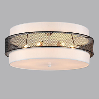 Потолочный светильник 50*20 см, 5*E27 Lumion ANIMAISA 8002/6C черный, белый