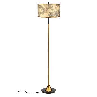 Торшер 38*38*157,5 см, 2 Е27*10W, Odeon Light Bergi, античная бронза 5064/2F