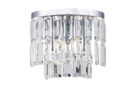 Бра L250 x W150 x H230, мм, 2*40W (80W), CHROME+CLEAR (Хром + Прозрачный Хрусталь) NewRgy W2752R/2A CHROME+CLEAR