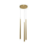 Подвесной светодиодный светильник Maytoni Cascade 2600К-3500К MOD132PL-L18BSK 2600-3500К 19Вт латунь