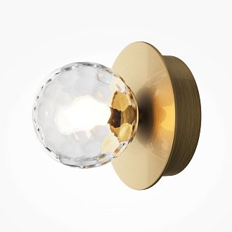 Бра 12*11,5*12 см, LED, 3000К, Maytoni Ambre MOD331WL-L3BS3K латунный