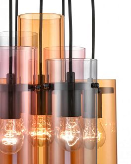 Подвесной светильник  31*153 см, 7*E27 черный Vele Luce Miele VL2093P07