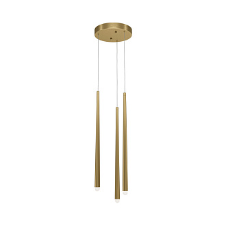 Подвесной светодиодный светильник Maytoni Cascade 2600К-3500К MOD132PL-L18BSK 2600-3500К 19Вт латунь
