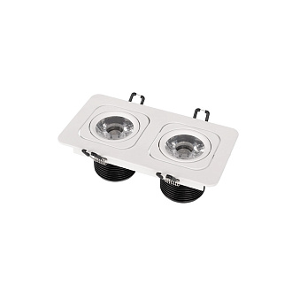Встраиваемый светильник 18*9*7 см, 2*LED*12W 4000K LOFT IT Screen 10328/2A White белый, вр 15,5*8,5 см