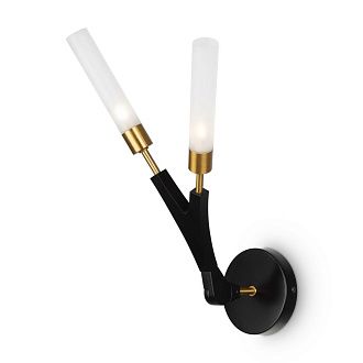 Бра 25*11*-43,5 см, 2*G9*25W, Freya Crown FR5213WL-02B, Черный