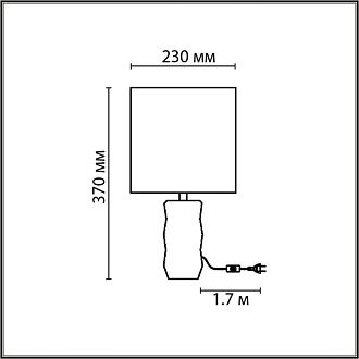 Настольная лампа *23*-37 см, 1*E27*60W, Lumion BEINA 8136/1T, серый