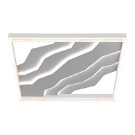 Потолочный cветильник 50*50*6 см, LED 98W, 3000 / 6500К, Белый LED4U L1054-500 WH