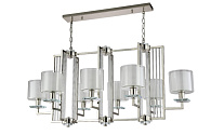 Люстра 108 см Crystal Lux NICOLAS SP8 L1000 NICKEL/WHITE никель/прозрачный