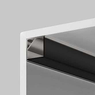 Рассеиватель для профиля 16×16 (Угол, Чёрный, 2 м), ALM-1616S-B-DF-2M 642028, 200*2*1 см, Maytoni Led Strip 642028, Черный