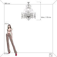 Подвесная люстра 89 см LOFT IT Zenith 10210/12 White белый