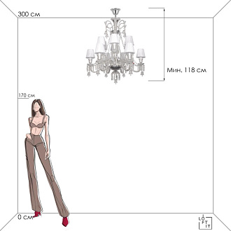 Подвесная люстра 89 см LOFT IT Zenith 10210/12 White белый