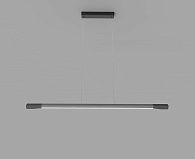 Линейный подвесной светильник 127 см, 18W, 3000K, Italline IT013-6020 black/silver 3000K, черный-серебро