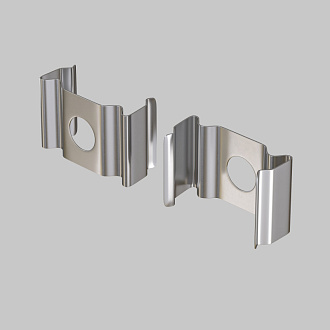 Комплект креплений (для профиля ALM004S-2M) 10 шт.  6*14*9 мм Maytoni Led strip Серый ALM004MT