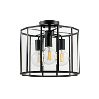 Люстра потолочная 35 см, 3*E27*18W, Черный матовый Lightstar Genni 798237