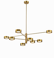 Люстра Ø1200 x H500, мм, 40W 4000K, BRASS(Латунь) NewRgy 2123-DW-8 BRASS