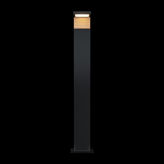 Уличный светильник 10*12 см, 1*LED*5W, 3000К Loft It 100001/1000 Oak, Черный, золото