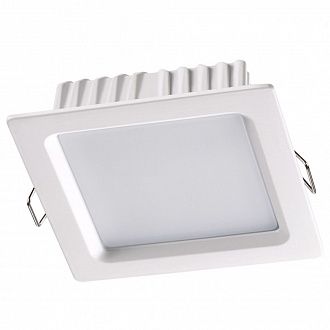 Светильник 12/10 см, 12W, 4100К, IP20, 960 Lm Novotech Luna 358033, белый, дневной свет