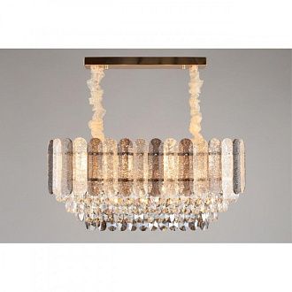 Подвесная люстра 75*39*50-85 см, E14, 40W, Aployt Rozel APL.770.03.11, золотой