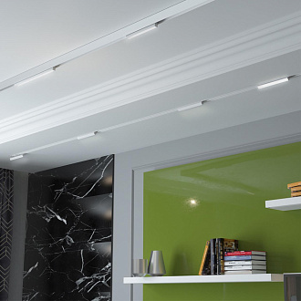 Трековый светильник для низковольтного шинопровода LED Novotech Flum 358540, LED, 4000K, белый
