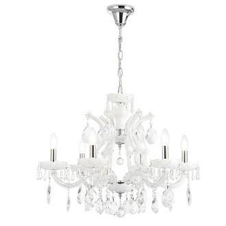 Люстра 70*54 см, 6*E14*60W Хром/белый Crystal Lux BLANCA re SP6