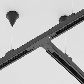 Коннектор для шинопровода Maytoni 3 phase track system TRA005CT-31B-R, черный