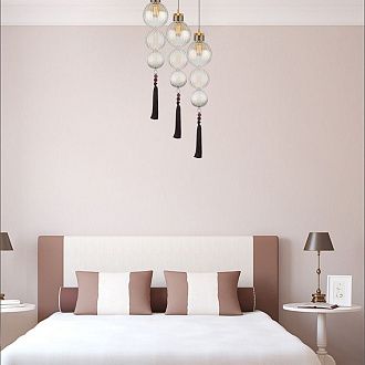Подвесной светильник Heathfield Lighting - Medina Pendant Brown 17*17*80 см, 1*E27*60W, ImperiumLoft 40.2682-0, Золотистый