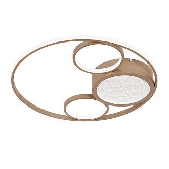 Потолочный светильник 50*7 см, 4*LED, 105W, 7000K, F-Promo Campus 4681-4C, золотой матовый