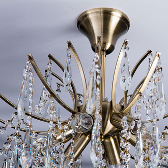 Подвесная люстра Citilux Селена CL302163, диаметр 50 см, бронза