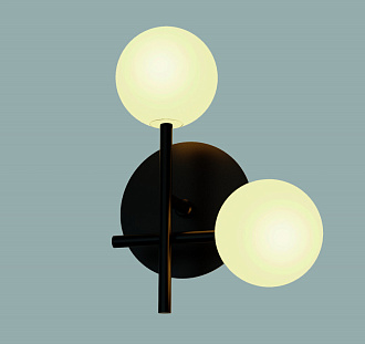 Бра 14,5*22*28 см, G4 * 2 10W,  Mantra Cellar 7635, черный