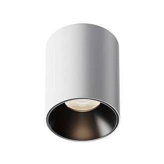 Накладной светильник 7,5*7,5*9 см,  LED, 12W, 4000К, Maytoni Technical Alfa LED C064CL-12W4K-RD-WB белый