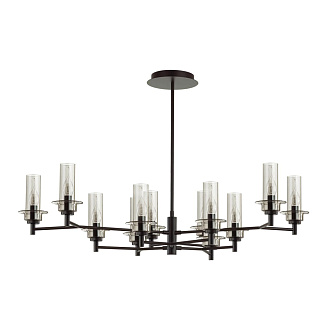 Люстра потолочная 31*56*20 см, 12*E14 Lumion Madonna 6555/12C черный
