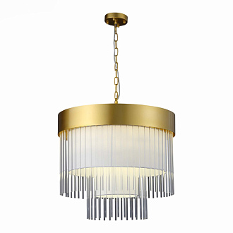 Люстра подвесная 60 см, 360W, ST LUCE AVERSA SL1352.203.09 Золотистый