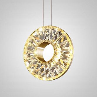 Подвесной светильник GODIVA brass 4000К 22*22*150 см, 1*LED*10W, 4000K, ImperiumLoft godiva01, Латунь
