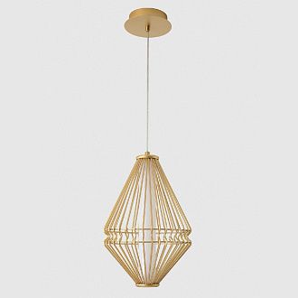 Подвесной светильник 20 см, 18W, 4000K, Crystal Lux CUADRA SP18W LED GOLD, золото