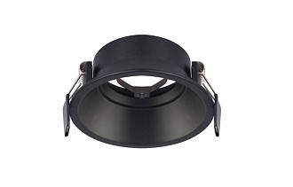 Светильник встроенный 8 см, Crystal Lux CLT 043C BL Черный, вр 8,1 см