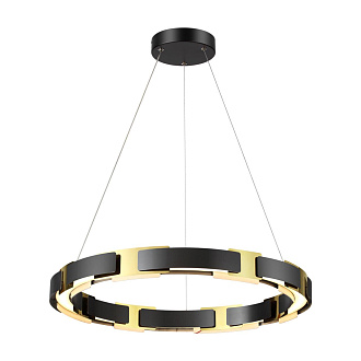 Светильник 60 см, 55W, 3000K Odeon Light Fierro 4991/55L, черный-золото