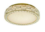 Люстра Ø500 x H130, мм, 108W 3000-6000K, GOLD+CLEAR (Золото + Прозрачный Хрусталь) NewRgy 6065E/108W GOLD+CLEAR
