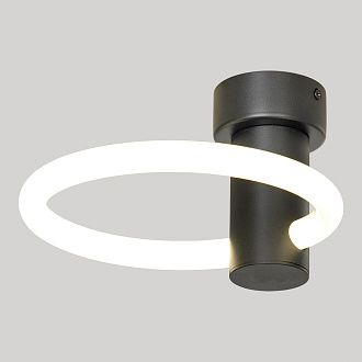 Бра настенное 22*23-23 см, 1*LED, 10W, 3000K, Lussole Lowell LSP-7364, черный