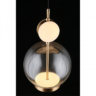 Светильник подвесной светодиодный диаметр 30 см Aployt Sara APL.039.06.06 золото