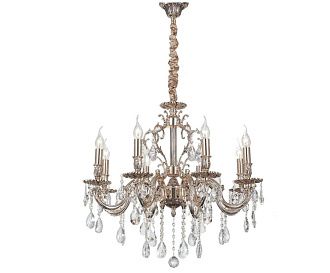 Люстра *71*104 см, 8*E14*60W, Lucia Tucci Barletta BARLETTA 1730.8 coffe gold, золотой