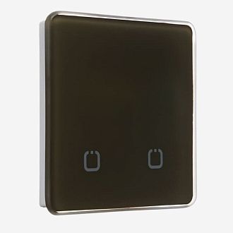 Радиовыключатель сенсорный HiTE PRO SN-R2 (Темно-коричневый, закругленные углы) HPSW-SNR2-D/B