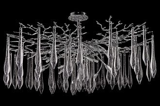 Люстра потолочная *100*56 см, 14*G9*40W, Dio D`arte Tavenna Nickel Tavenna H 1.3.100.108 N, никель