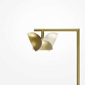 Торшер 30*24*215 см, LED*13W, 3000K, Maytoni Pikant MOD372FL-L10BS3K, латунный