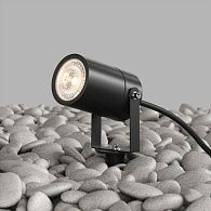 Грунтовый светильник 17*6*9- см, 1*GU10*15W, K, Denkirs MOSS DK9800-BK, черный алюминий