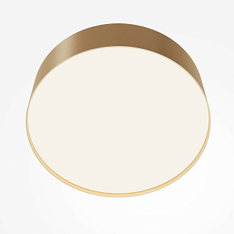 Накладной светильник 22*22*6 см, LED, 24W, 4000К, Maytoni Technical Zon C032CL-24W4K-RD-MG золото матовое