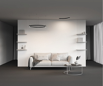 Радиусный профиль ALM-3535R-B-D-90°-0.8M 3,5*3,5*65,58 см, Maytoni Led Strip черный