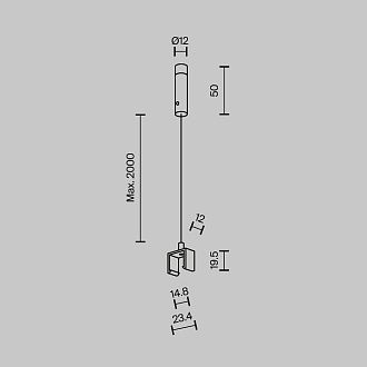 Крепление Maytoni Technical Exility X TRA239SW-2B, черный