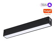 Cветильник  22*2,5*3 см, 1*LED*10W, 3000-6000K, Novotech VECTOR PORT 359937, черный,  диммир. пульт ДУ/Tuya Smart Life