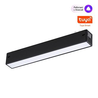 Cветильник  22*2,5*3 см, 1*LED*10W, 3000-6000K, Novotech VECTOR PORT 359937, черный,  диммир. пульт ДУ/Tuya Smart Life