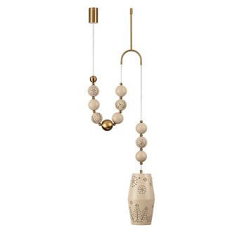 Светильник 60 см, Odeon Light 5444/1B, бежевый-бронза